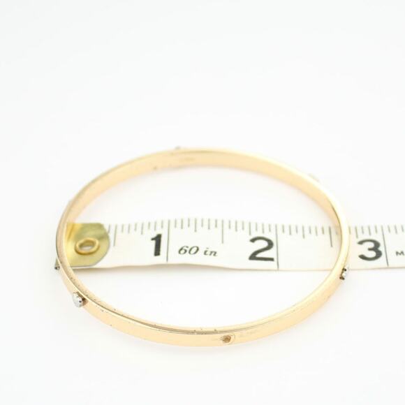 Coach Gold Studded Bangle Bracelet - Picture 5 of 7